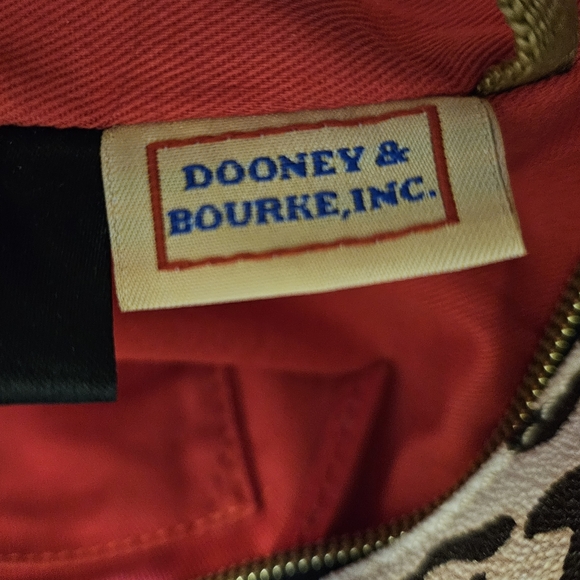 Selling as SET! Matching Dooney & Bourke animal print tote & crossbody red trim! - Picture 13 of 16